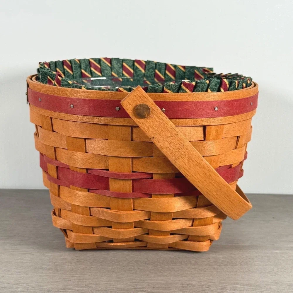 Longaberger 1994 Christmas Collection Jingle Bell Basket Liner Protector SLJ